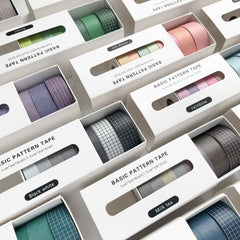 KUMA Stationery & Crafts  Stationery Basic Range Washi Tape (8pieces)