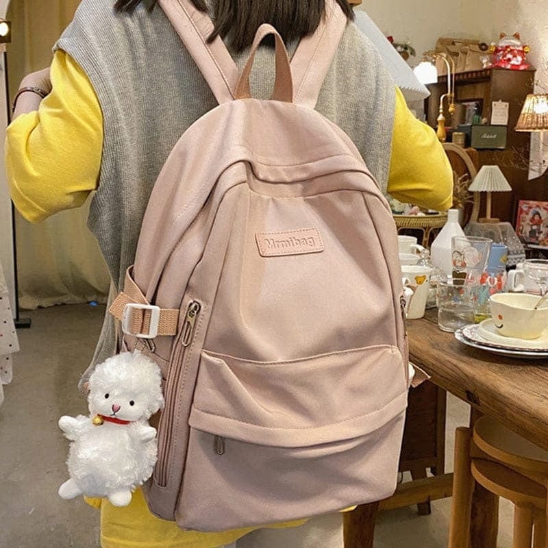 KUMA Stationery & Crafts  Stationery Casual Waterproof Nylon Backpack - with cute sheep pedant 🐑