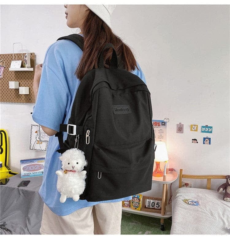 KUMA Stationery & Crafts  Stationery Casual Waterproof Nylon Backpack - with cute sheep pedant 🐑