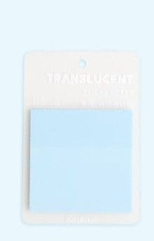 KUMA Stationery & Crafts  Stationery Pale Blue Colored Transparent Sticky Notes!