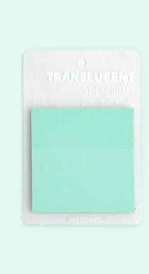 KUMA Stationery & Crafts  Stationery Green Colored Transparent Sticky Notes!