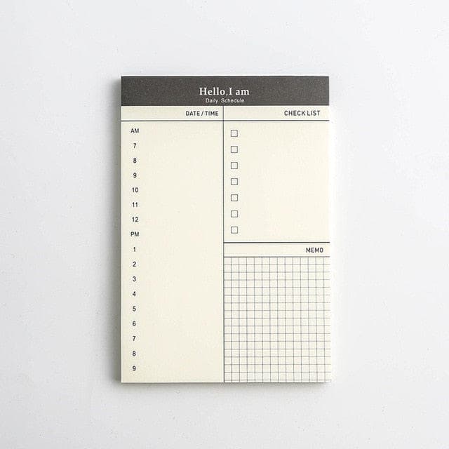 KUMA Stationery & Crafts  Stationery Check list Creative Daily Schedule Memo Pads