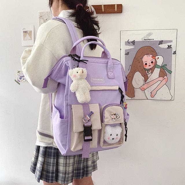 KUMA Stationery & Crafts  Stationery Plum Cute Backpack with accessories 🎒