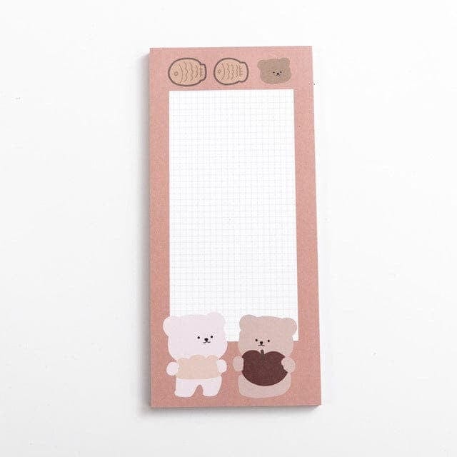 KUMA Stationery & Crafts  Stationery Grid List: 2 Bears Cute Bear Memo Pads