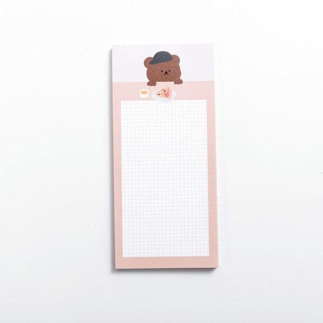 KUMA Stationery & Crafts  Stationery Grid List: Brown Bear Cute Bear Memo Pads