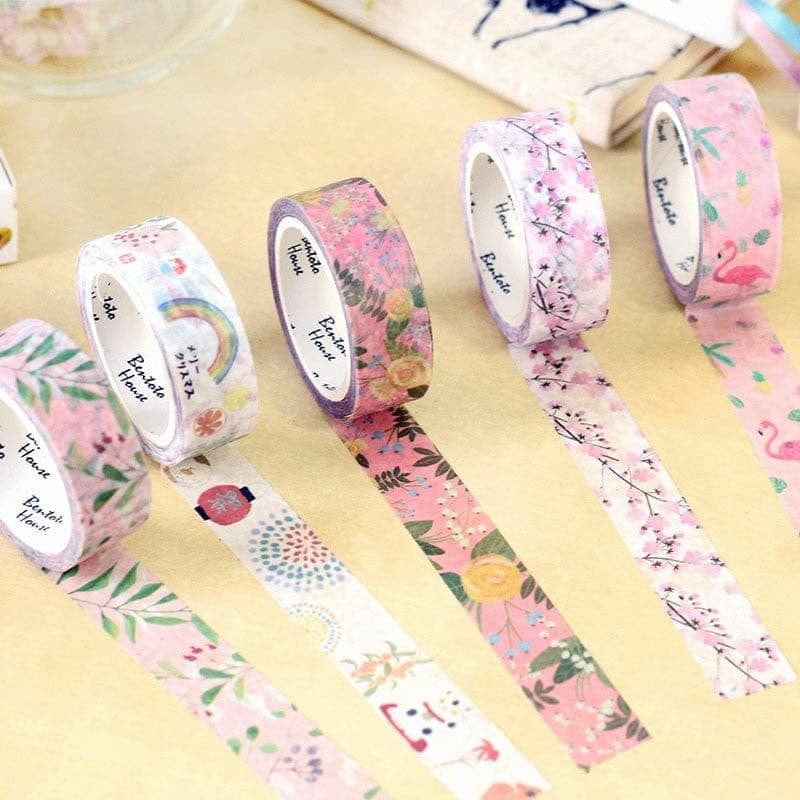 KUMA Stationery & Crafts  Stationery Cute Washi Tape Essentials Collection: 24 designs to choose from