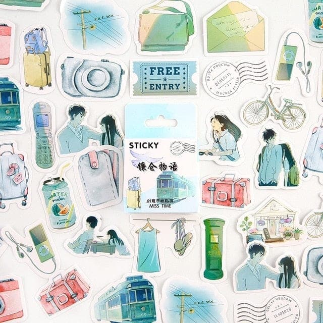 KUMA Stationery & Crafts  Stationery Travel Slice of Life Decorative Sticker Pack Essentials: 9 designs to choose from!