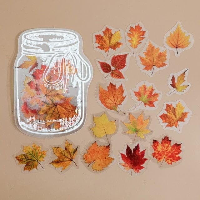 KUMA Stationery & Crafts  Stationery H Flowers in a Jar sticker set (35piece)