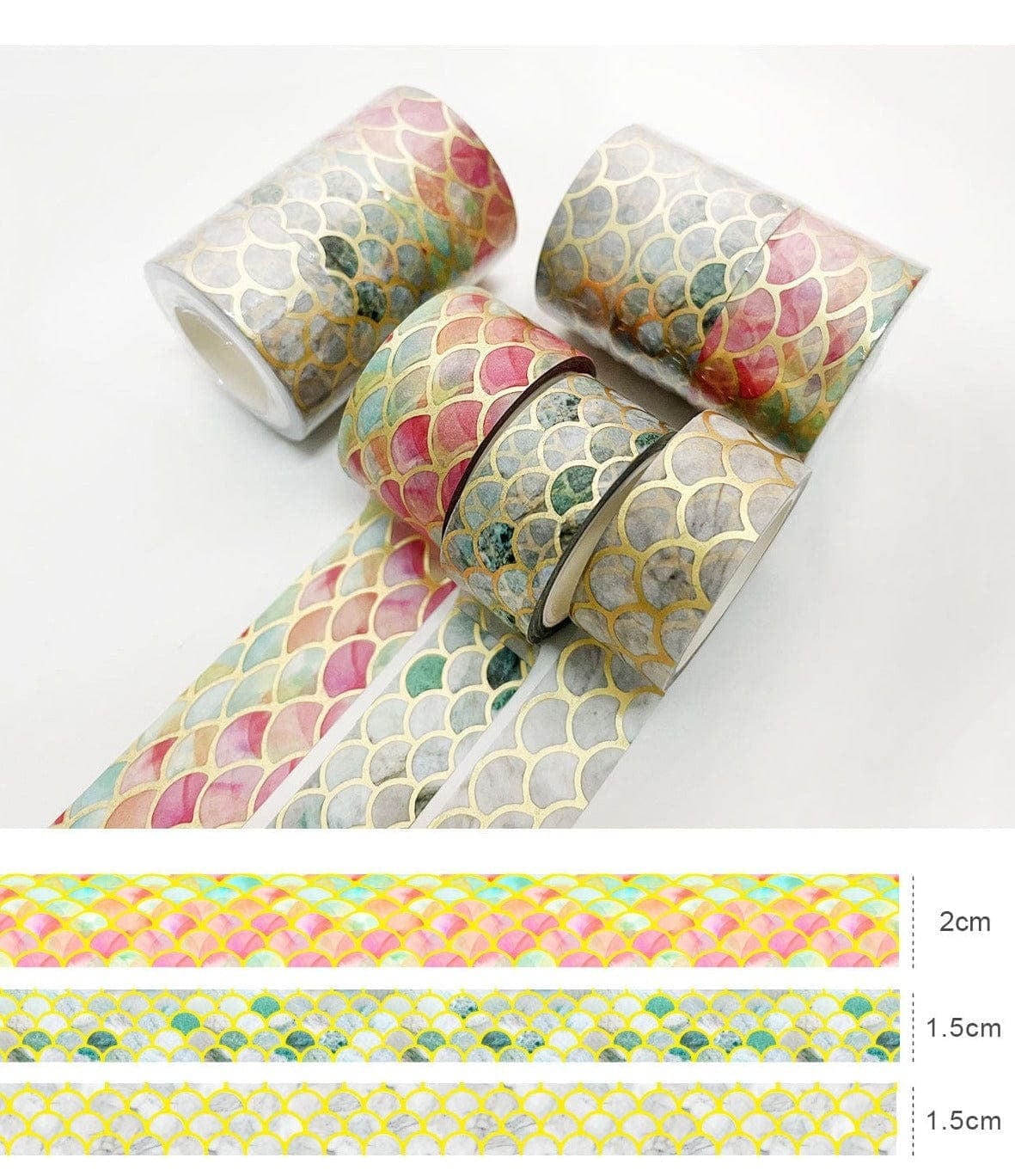 KUMA Stationery & Crafts  Stationery Gold Foil Washi Tape Collection: 8 sets to choose from