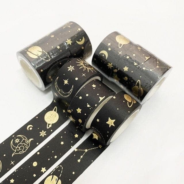 KUMA Stationery & Crafts  Stationery Constellation Gold Foil Washi Tape Collection: 8 sets to choose from