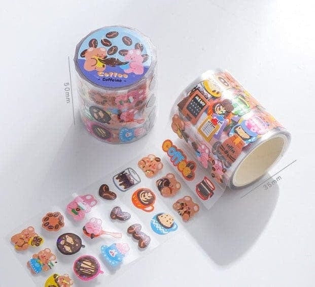 KUMA Stationery & Crafts  Stationery D Kawaii Bear Washi Tape: 4 designs to choose from