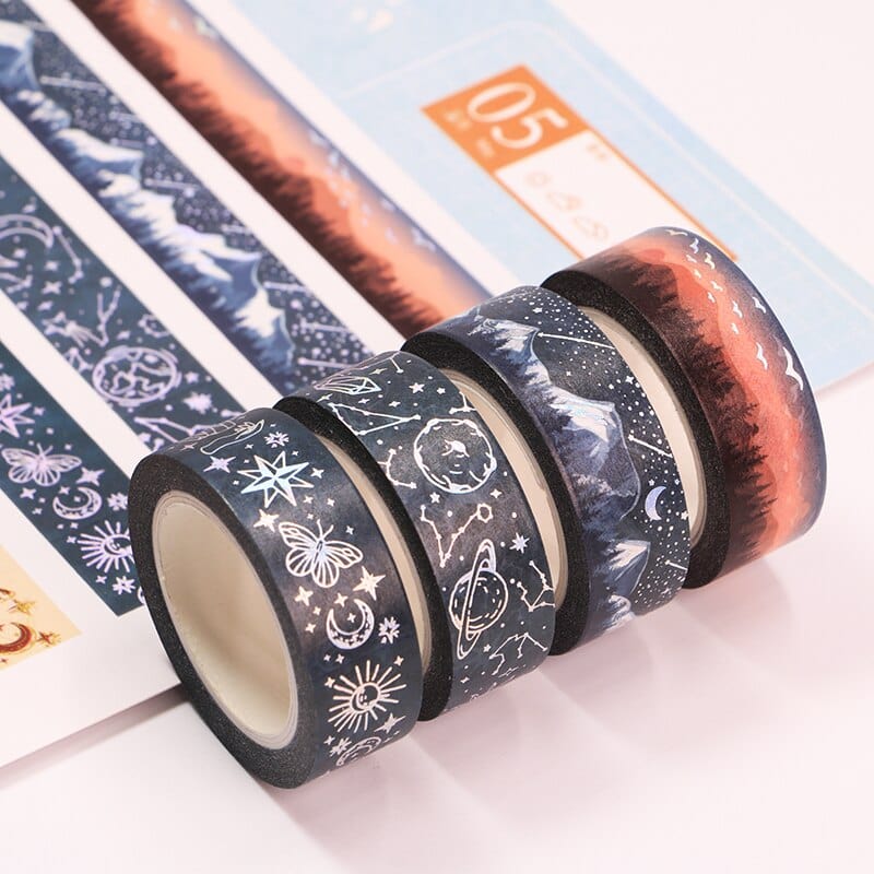 KUMA Stationery & Crafts  Stationery Mystical Night Washi Tape Series 10m