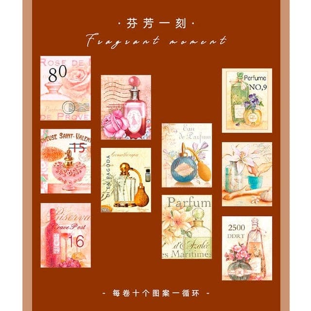 KUMA Stationery & Crafts  Stationery 4 Retro Stamp Washi Tape