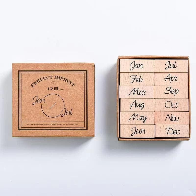 KUMA Stationery & Crafts  Stationery D Schedule Weekly/Monthly/Daily Wooden Stamps