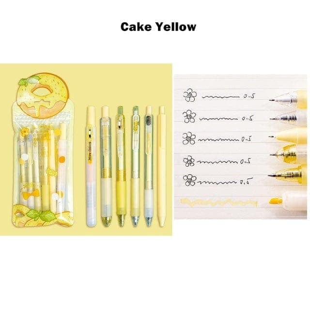KUMA Stationery & Crafts  Stationery Cake Yellow Stationery Set: 5 cute designs to choose from!