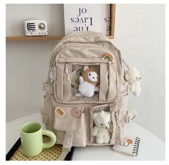 KUMA Stationery & Crafts  Stationery Creamy-white Teddy Bear Backpack: 4 colors to choose from