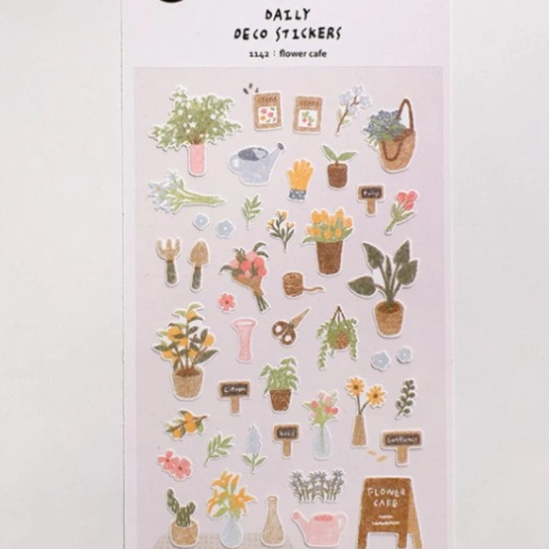 KUMA Stationery & Crafts  Suatelier Korean Stickers; Flowercafe