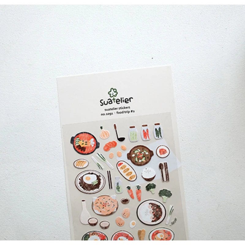 KUMA Stationery & Crafts  Suatelier Korean Stickers; Food Trip #2