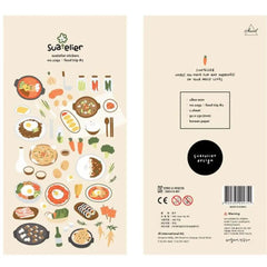 KUMA Stationery & Crafts  Suatelier Korean Stickers; Food Trip #2