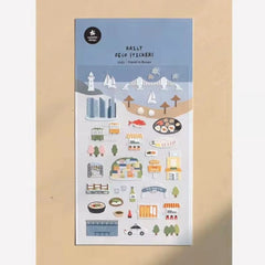 KUMA Stationery & Crafts  01 Suatelier Korean Stickers; Travel in Busan