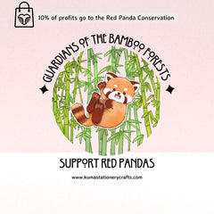 KUMA Stationery & Crafts  Support Red Pandas Organic Tote Bag #RedPandaDay 🎍 10% Profit goes to Red Panda Conservation