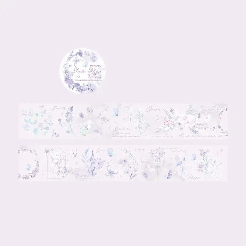 KUMA Stationery & Crafts  D Transparent Floral Washi Tape