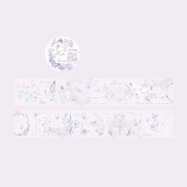KUMA Stationery & Crafts  D Transparent Floral Washi Tape