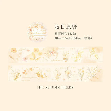 KUMA Stationery & Crafts  Transparent Floral Washi Tape