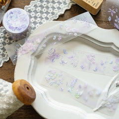 KUMA Stationery & Crafts  Transparent Floral Washi Tape