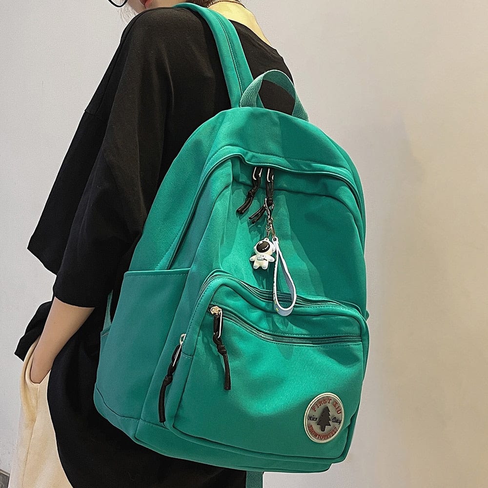 KUMA Stationery & Crafts  Trendy Minimal Backpack with cute accessory; 5 colors to choose from