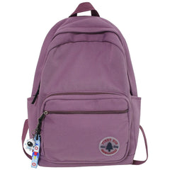 KUMA Stationery & Crafts  purple / With Accessory Trendy Minimal Backpack with cute accessory; 5 colors to choose from