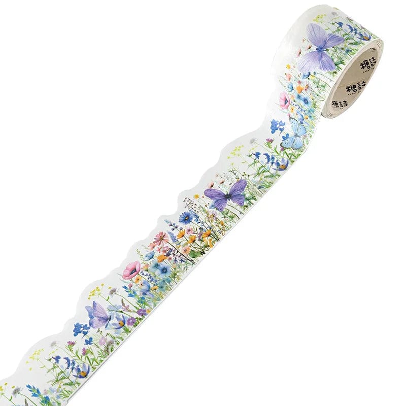 KUMA Stationery & Crafts  F Watercolor Flowers Washi Tape: 8 designs to choose from!
