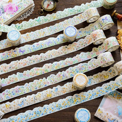 KUMA Stationery & Crafts  Watercolor Flowers Washi Tape: 8 designs to choose from!