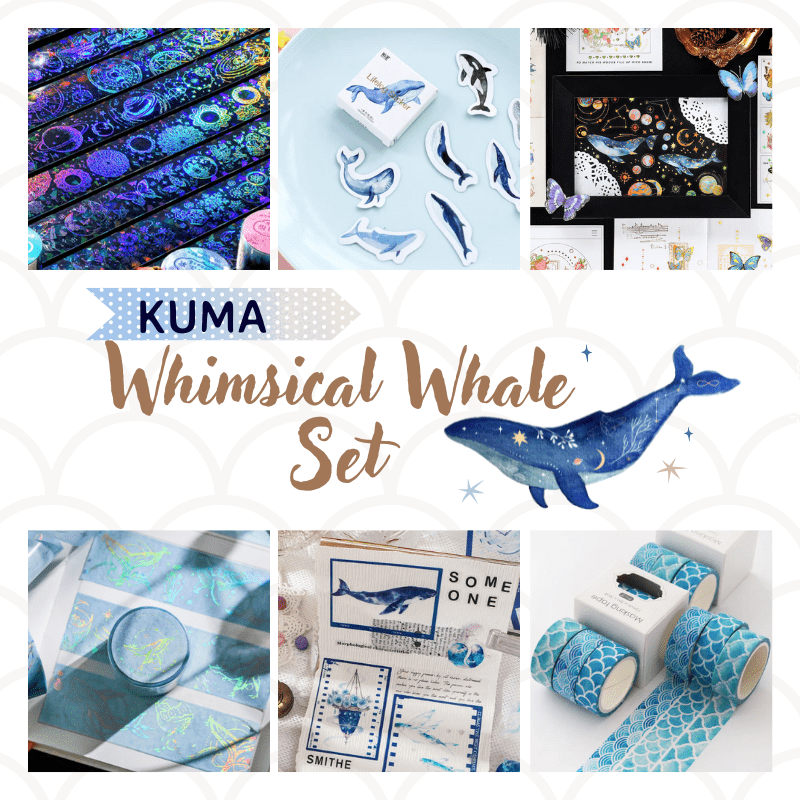 KUMA Stationery & Crafts  Whimsical Whale Set 🐋