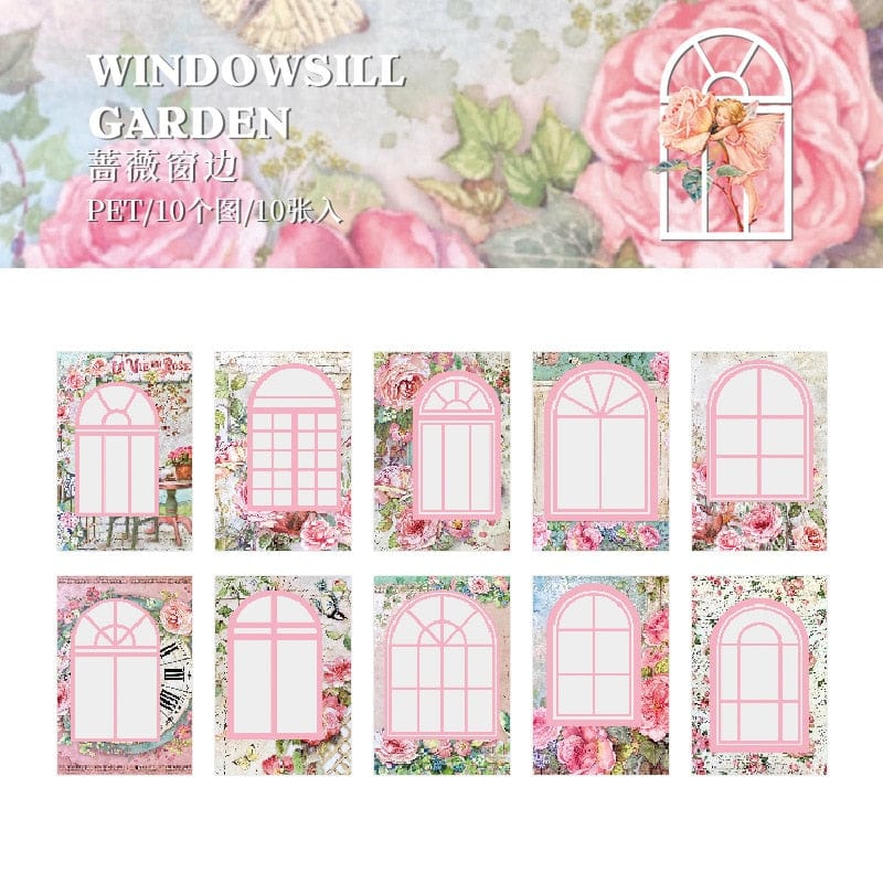 KUMA Stationery & Crafts  A Windowsill Garden Series Sticker Set