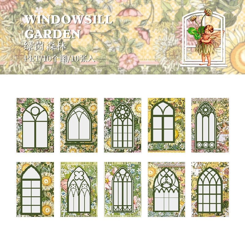 KUMA Stationery & Crafts  Windowsill Garden Series Sticker Set